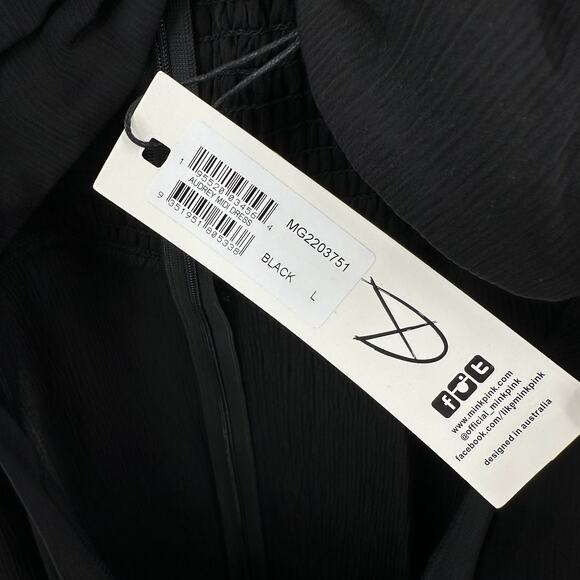 MINKPINK Audrey Cut Out Midi Dress in black Size L - Picture 8 of 11